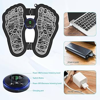 Tapis de Massage Électrique Pliable pour les Pieds