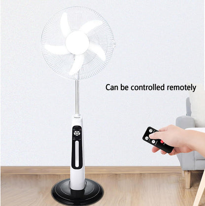 Ventilateur Solaire Portable 4-en-1 avec Télécommande
