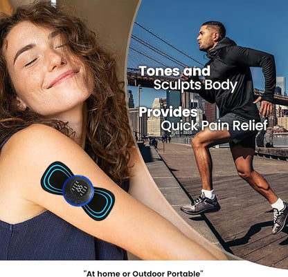 Masseur portable avec 8 modes de fonctionnement et écran LCD
